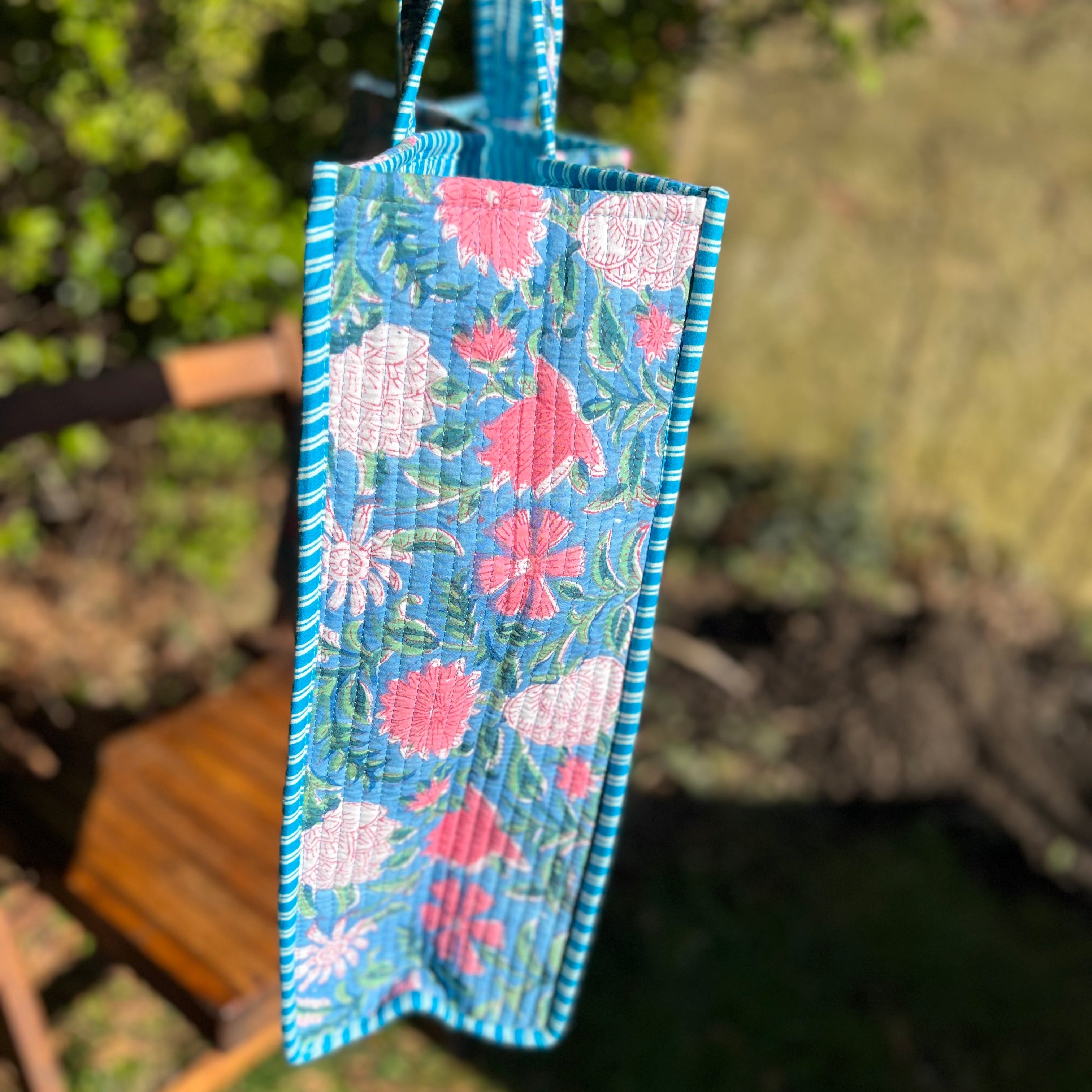 Light Blue & Pink Tote Bag