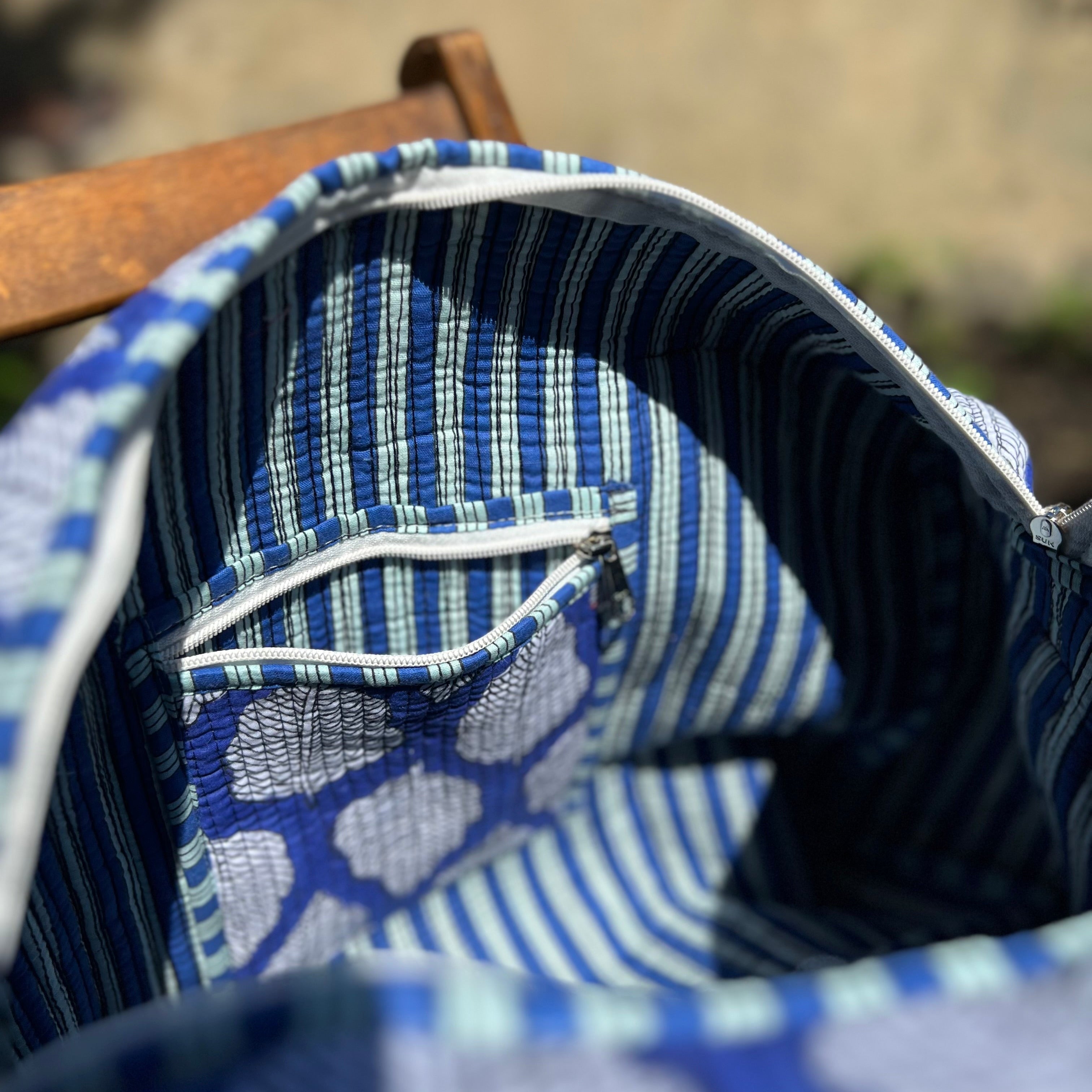 Blue Leaf Weekend Duffle Bag