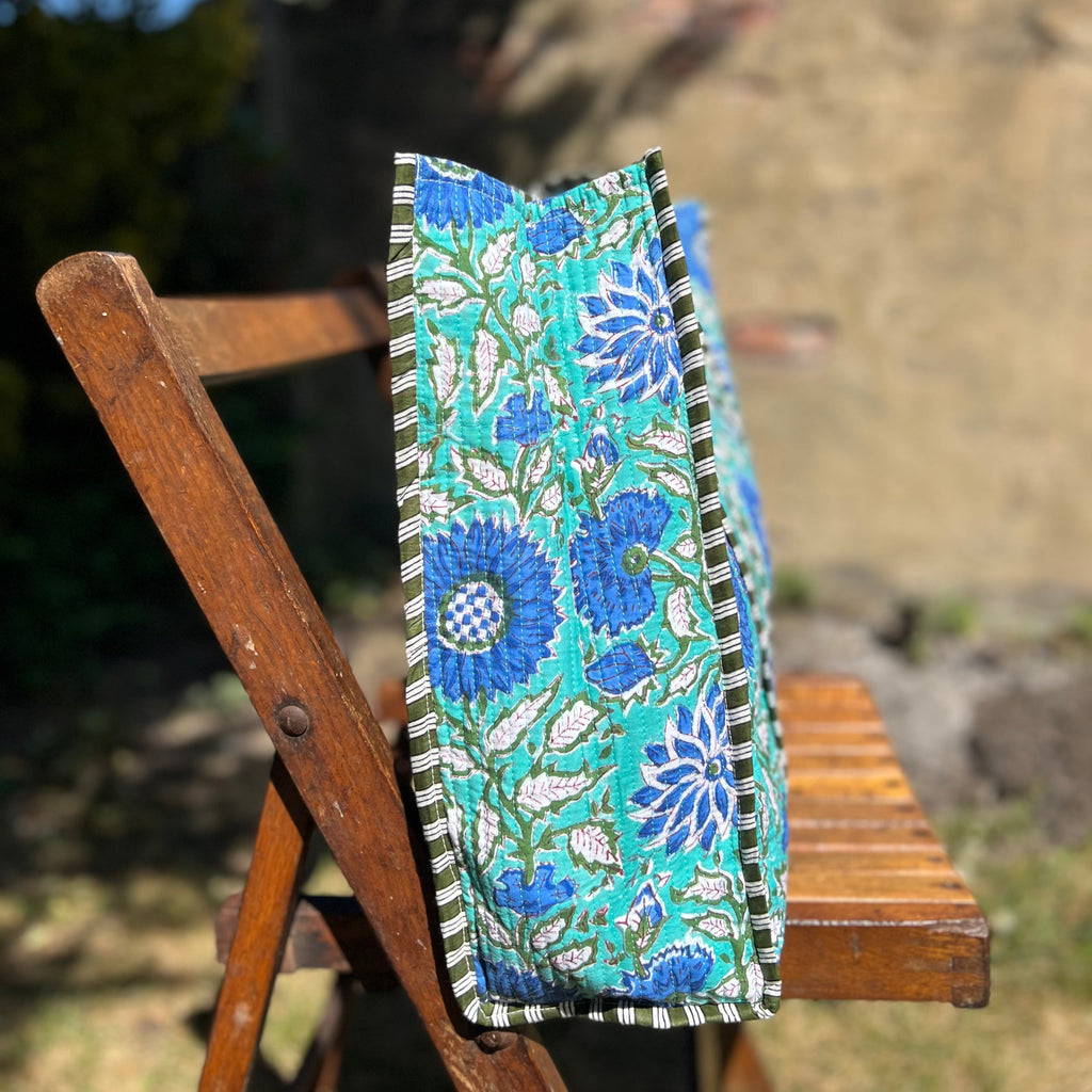 Turquoise Tote Bag