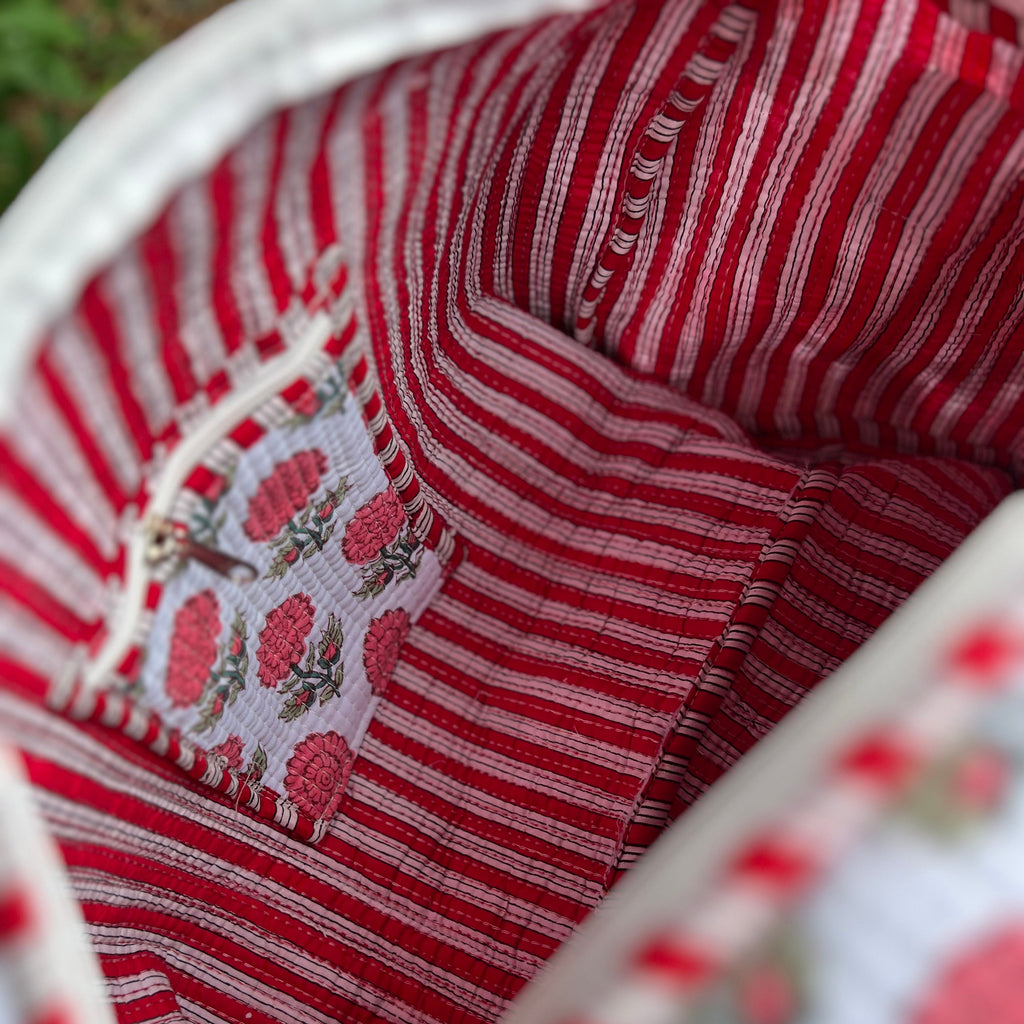 Pink Flower Weekend Duffle Bag