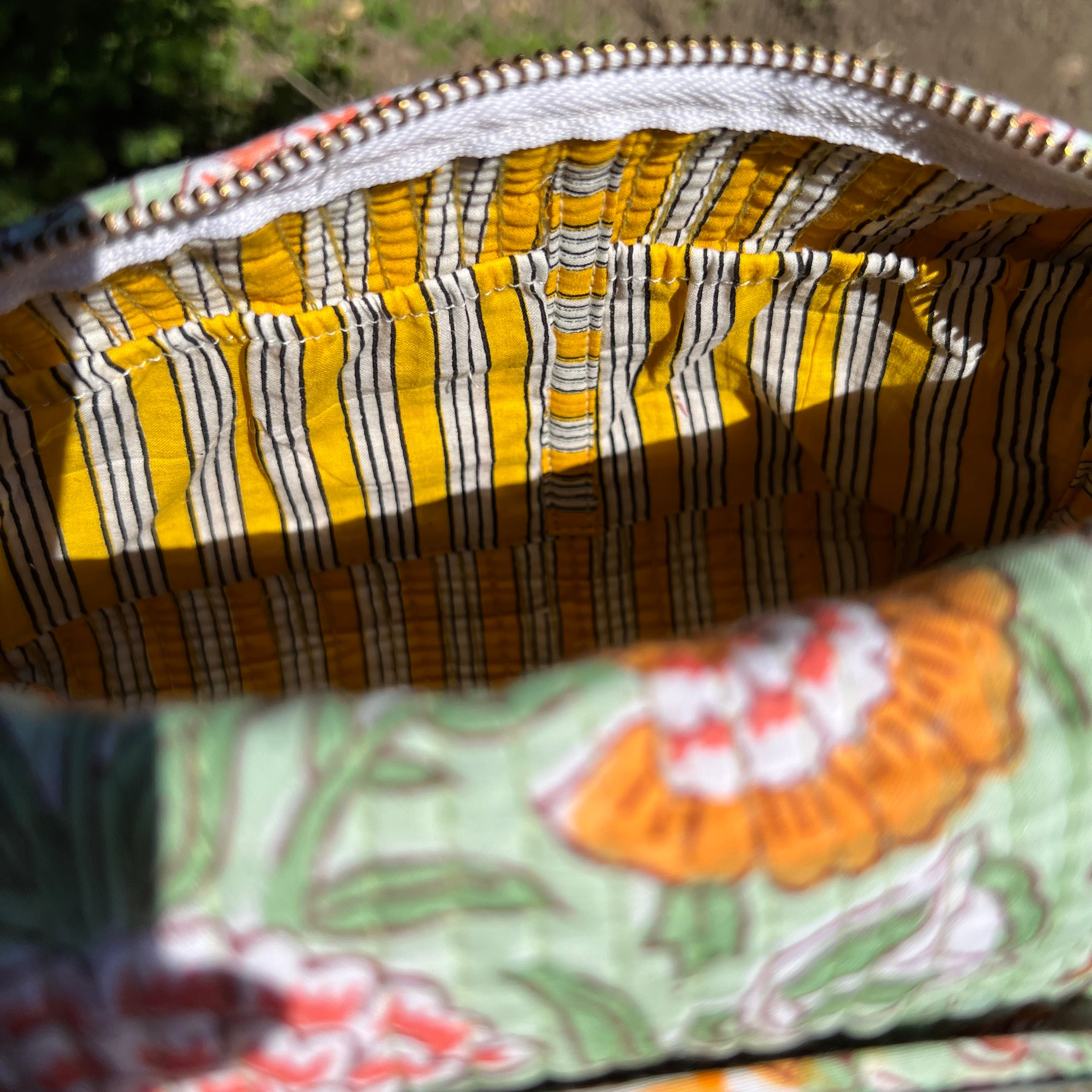 Green Makeup Pouch Set of 3