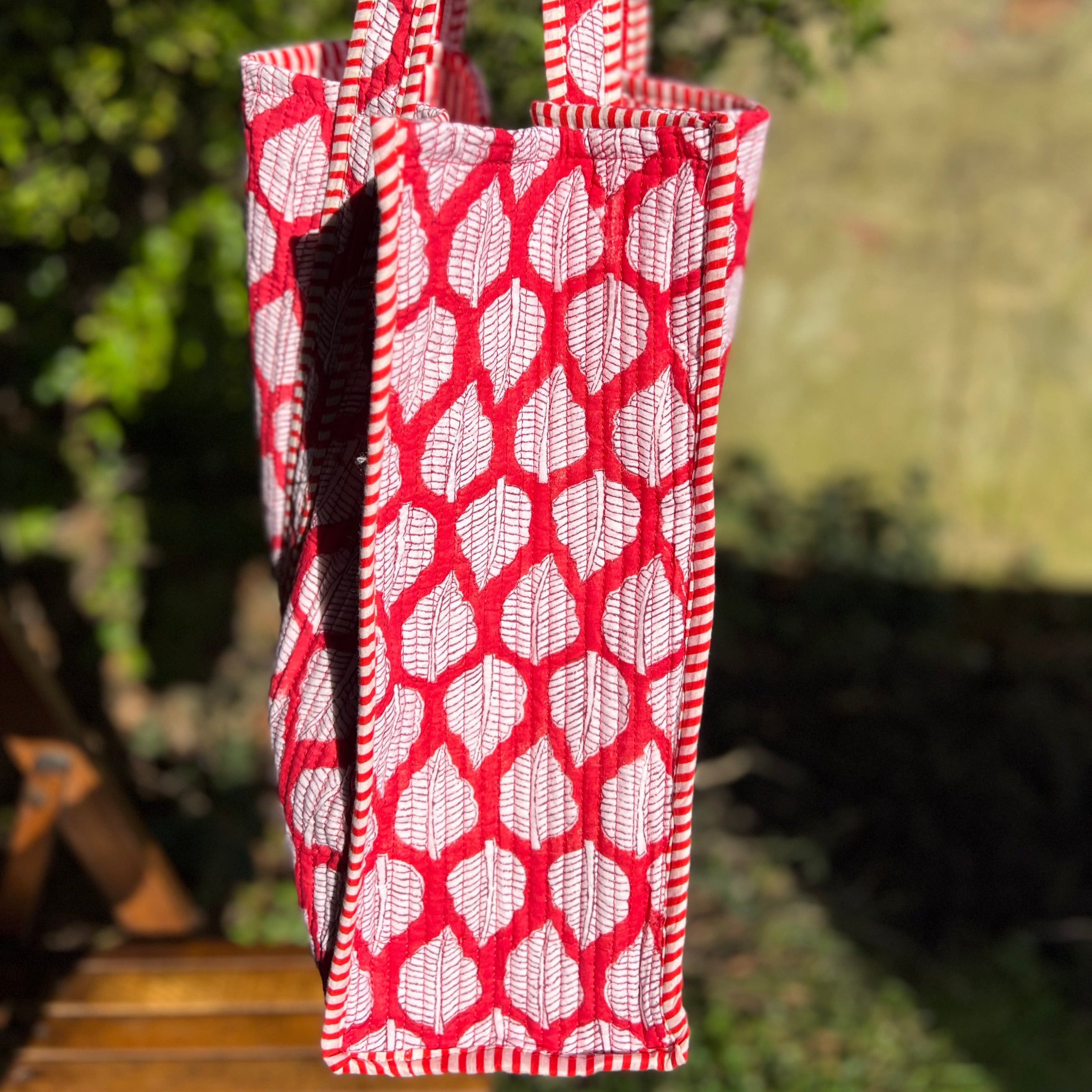 Red Leaf Tote Bag