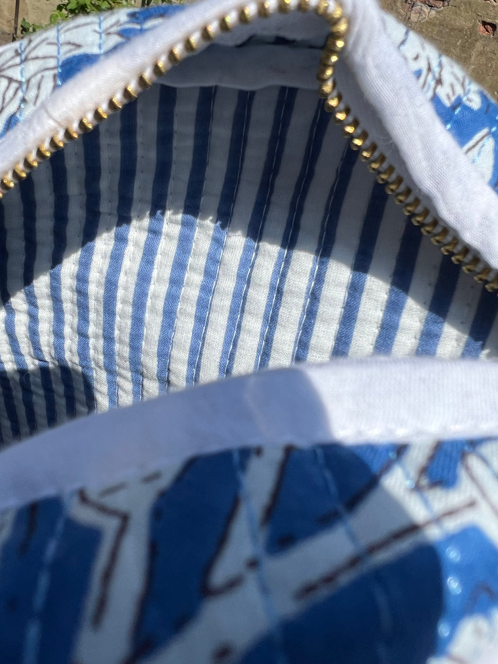 Blue Round Sling Bag