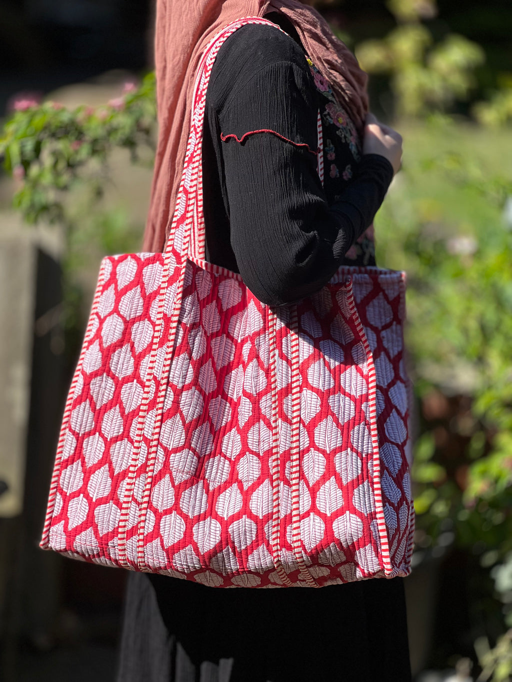 Red Leaf Tote Bag